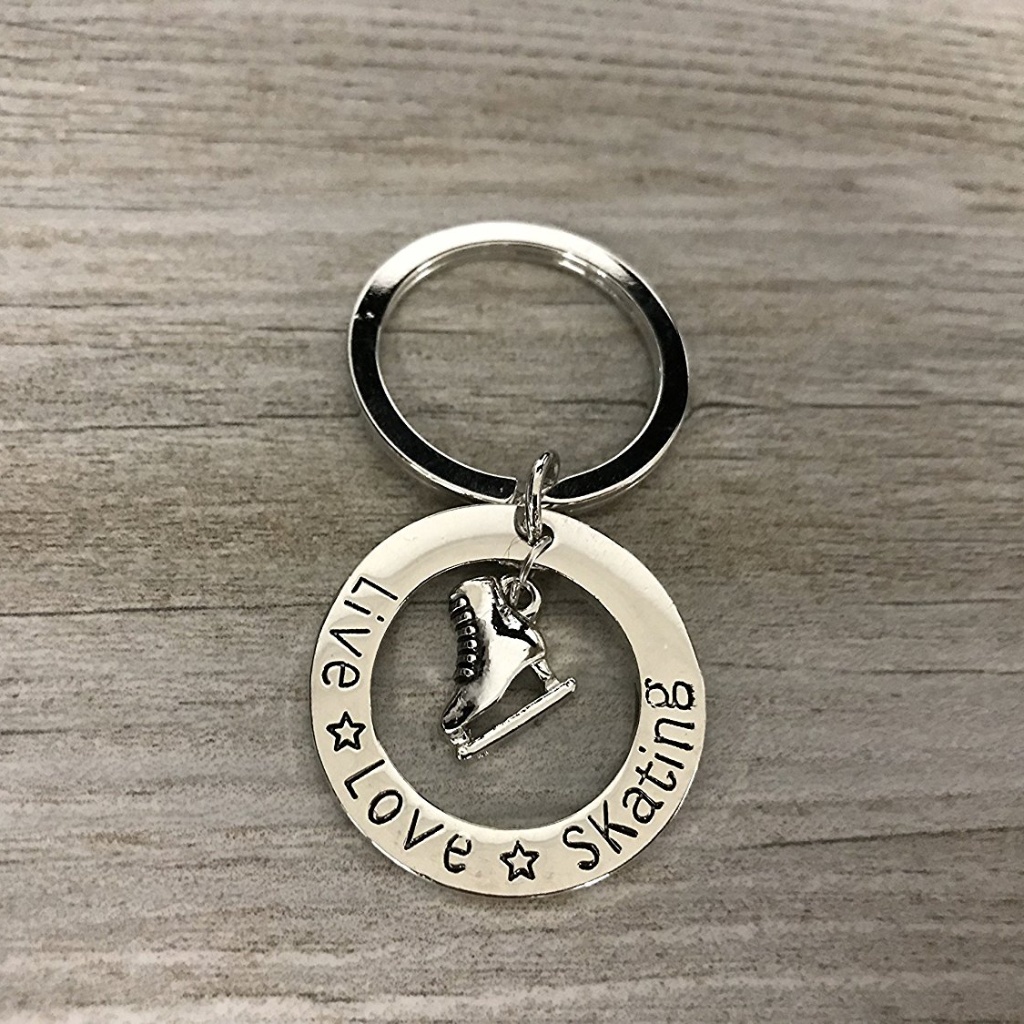 Figure Skating Keychain, Girls Figure Skating
